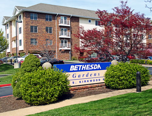 Outside of Bethesda Garden independent living community