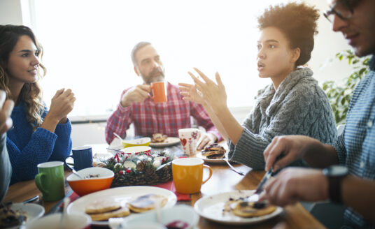 An adult woman speaks to her family to develop a plan, now that she can't care for parents anymore.