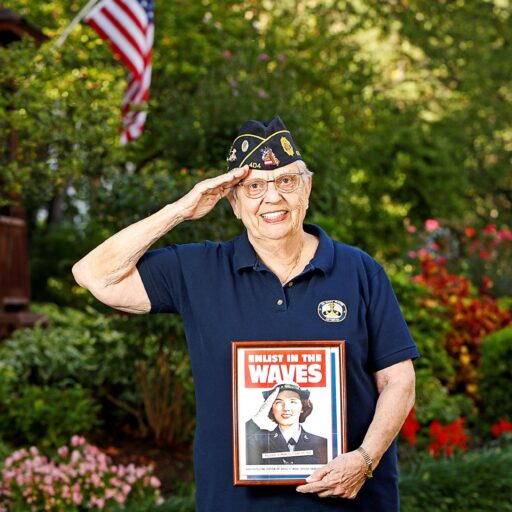 Joann Folluo Saluting