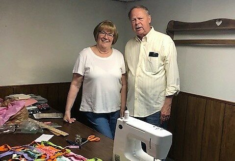 Sue sews masks for those in need