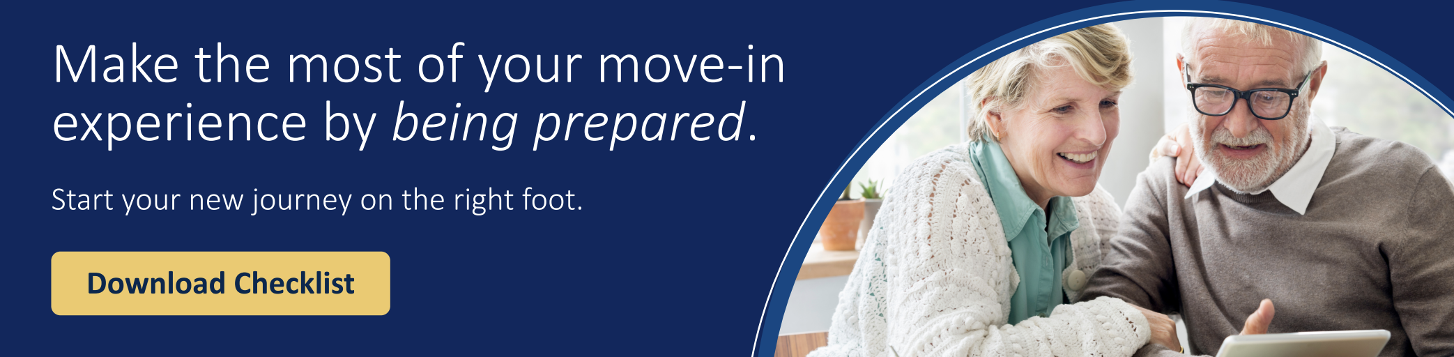 Move-in Readiness Checklist Banner CTA (multivariate)